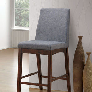Marten Counter Height Chair in Brown Cherry/Gray