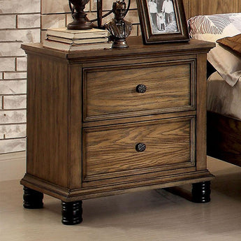 Mcville Nightstand in Dark Oak Finish