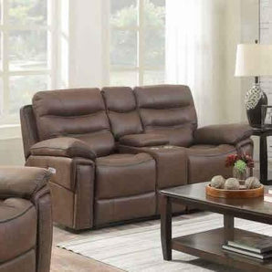 Morgan Brown Reclining Loveseat