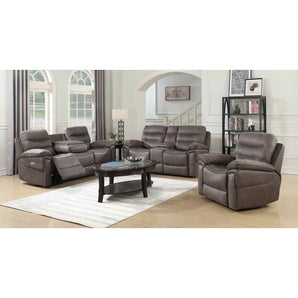 Morgan Grey Reclining Sofa Set