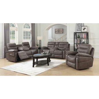 Morgan Grey Reclining Sofa Set