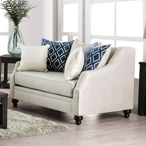 Nefyn Single Cushion Loveseat in Ivory