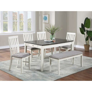 Nina Dining 6pc Set - White