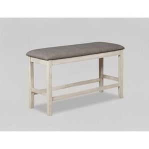Nina Counter Height Bench in White