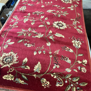 Taufner Floral Red/Multi Area Rug, Rug Size: Rectangle 3'3" x 5'3" at Furnishings 4 Less Springdale Arkansas