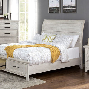Shawnette Cal King Bed in Antique White