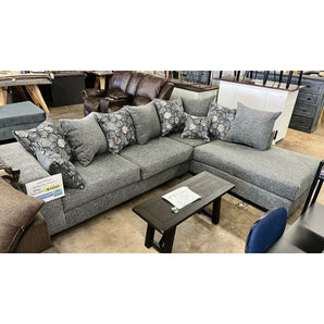 Groovy Two-Piece Sectional in Grey
