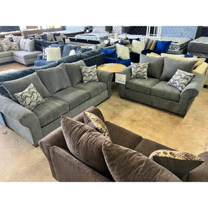 Sadie Grey Sofa and Loveseat Set