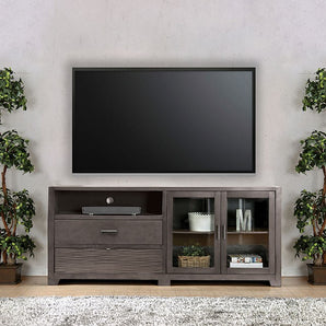 Gray Solid Wood TV Stand - Tienen