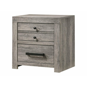Tundra Nightstand in Light Grey Finish