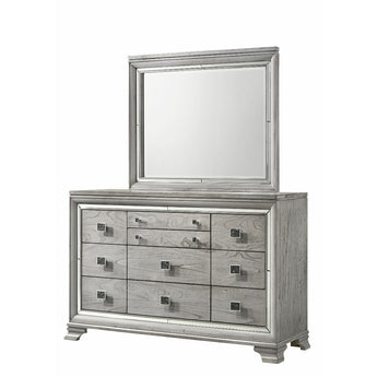 Vail Light Grey Dresser & Mirror Set