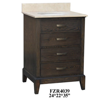 Kensington 3 Drawer 24" Vanity Sink
