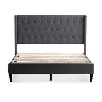 Weekender Dark Gray Wren Upholstered Bed