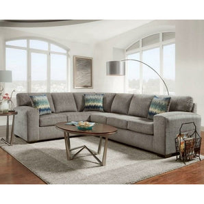 Silverton Pewter Sectional gray fabric sectional